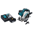 Makita DSS 610 RG1 Scie circulaire manuelle sans fil 18 V 165 mm + 1x batterie 6,0 Ah + chargeur