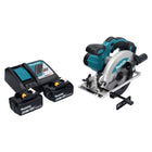 Makita DSS 610 RG scie circulaire sans fil 18 V 165 mm + 2x batterie 6,0 Ah + chargeur