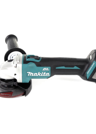 Makita DGA 504 RT3J Meuleuse d'angle sans fil 125mm Brushless 18V + 3x Batteries 5,0Ah + Chargeur + Coffret Makpac