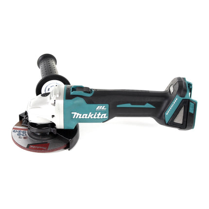 Makita DGA 504 RT3J Meuleuse d'angle sans fil 125mm Brushless 18V + 3x Batteries 5,0Ah + Chargeur + Coffret Makpac