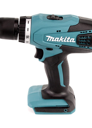 Makita DF 457 DWE 10 taladro atornillador inalámbrico 18 V 42 Nm Serie G + 2 baterías 1,5 Ah + cargador + juego de brocas de 101 piezas + estuche