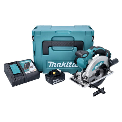 Makita DSS 610 RG1J scie circulaire sans fil 18 V 165 mm + 1x batterie 6,0 Ah + chargeur + Makpac