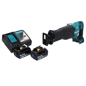 Makita DJR 187 RG Scie sabre sans fil 18 V brushless + 2x Batteries 6,0 Ah + Chargeur