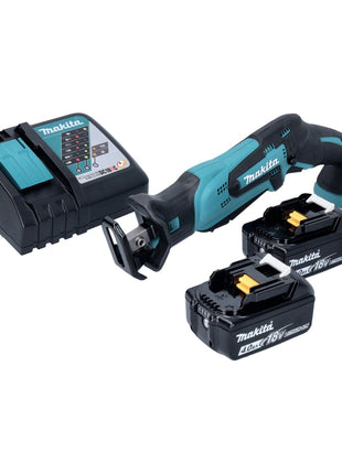 Makita DJR 185 RM batterie rechargeable Recipro Sbelsge 18 V + 2x batterie rechargeable 4,0 Ah + kit chargeur