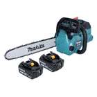 Tronçonneuse à batterie Makita DUC 356 TB 36 V (2x 18 V) 35 cm sans balais + 2x batterie 5,0 Ah - sans chargeur