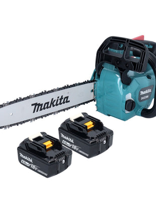 Tronçonneuse à batterie Makita DUC 356 GB 36 V (2x 18 V) 35 cm sans balais + 2x batterie 6,0 Ah - sans chargeur