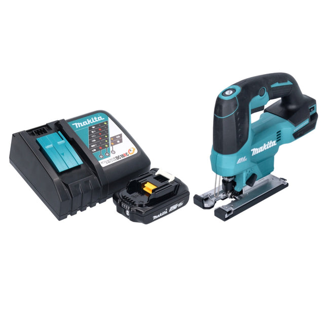 Makita DJV 184 RA1 Scie sauteuse sans fil à mouvement alternatif 18 V Brushless + 1x batterie 2,0 Ah + chargeur