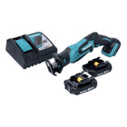 Makita DJR 185 RA Batterie Recipro Sbelsge 18 V + 2x Batterie 2,0 Ah + chargeur