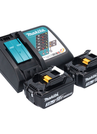 Makita DJR 185 RFJ Scie sabre recipro sans fil 18 V + 2x Batteries 3.0 Ah + Chargeur + Coffret Makpac