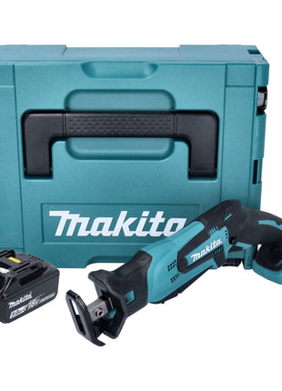 Makita DJR 185 T1J Scie sabre récipro sans fil 18 V + 1x Batterie 5,0 Ah + Coffret Makpac - sans chargeur