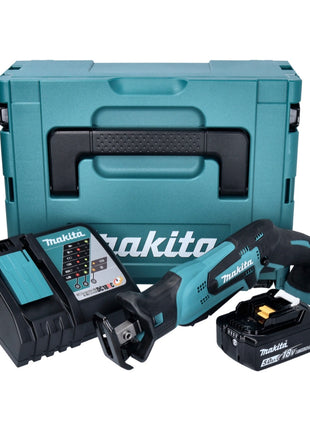 Makita DJR 185 RT1J Scie sabre récipro sans fil 18 V + 1x Batterie 5.0 Ah + Chargeur + Coffret Makpac