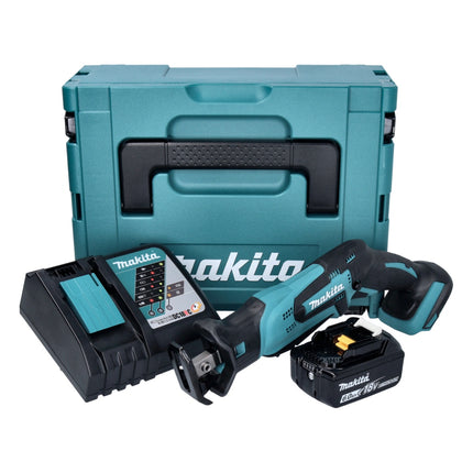 Makita DJR 185 RG1J Scie sabre récipro sans fil 18 V + 1x Batterie 6.0 Ah + Chargeur + Coffret Makpac