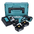 Makita DJR 185 RGJ batería Sierra sable 18 V + 2x baterías 6,0 Ah + cargador + Makpac