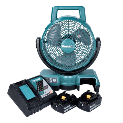 Makita DCF 203 RG Ventilateur sans fil 14,4 V - 18 V + 2x Batteries 6,0 Ah + Chargeur