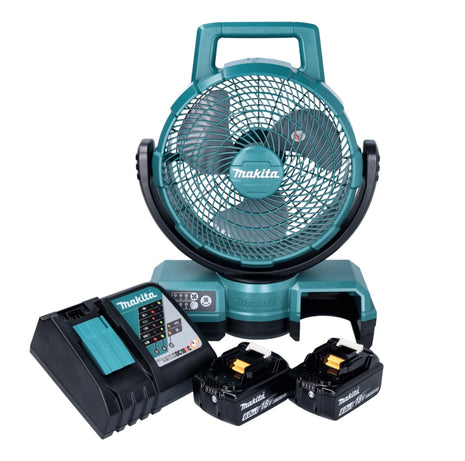 Ventilador de batería Makita DCF 203 RG 14,4 V - 18 V + 2x baterías 6,0 Ah + cargador