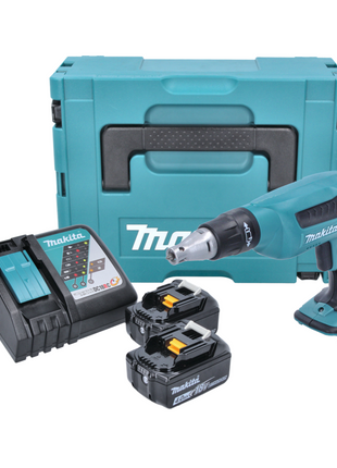 Makita DFS 451 RMJ Akku Schnellbauschrauber 18 V 4000 U/min + 2x Akku 4,0 Ah + Ladegerät + Makpac - Toolbrothers