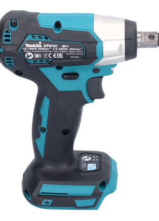 Makita DTW 181 RF1 Clé à choc sans fil 18 V 210 Nm 1/2" Brushless + 1x batterie 3,0 Ah + chargeur