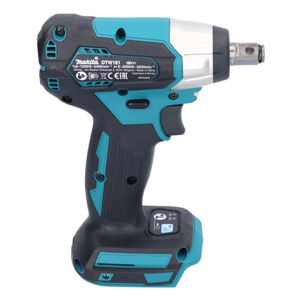 Makita DTW 181 RT Visseuse à choc sans fil 18 V 210 Nm 1/2" Brushless + 2x batterie 5,0 Ah + chargeur