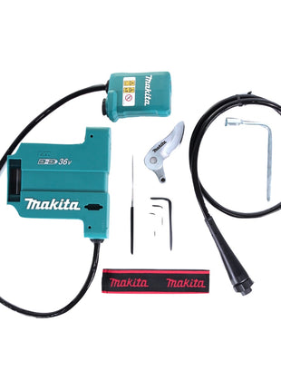 Makita DUP 361 2 x 18 V Li- Ion Sécateur sans fil + Accessories + 2 x Batteries 4,0 Ah - sans Chargeur