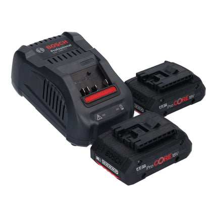 Bosch GSB 18V-60 C Professional Perceuse-visseuse à percussion sans fil 60 Nm 18V Brushless + 2x Batteries ProCORE 4,0 Ah + Chargeur + Coffret L-Boxx (06019G2107)