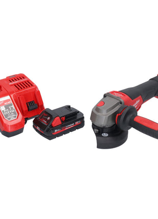 Milwaukee M18 FSAGV115XPDB-301 Meuleuse d'angle sans fil 115 mm 18V Brushless + 1x Batterie 3,0 Ah + Chargeur