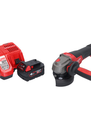 Amoladora angular a batería Milwaukee M18 FSAGV115XPDB-401 18 V 115 mm sin escobillas + 1x batería 4,0 Ah + cargador