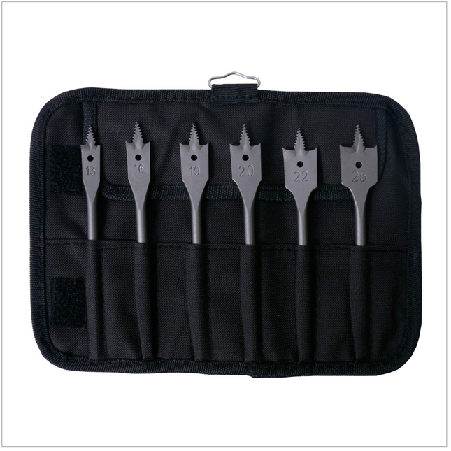 Bosch Zubehör Self Cut Flachfräsbohrerset 1/4" Sechskant, 6-teilig 13- 25mm in Tasche ( 2608595425 ) - Toolbrothers