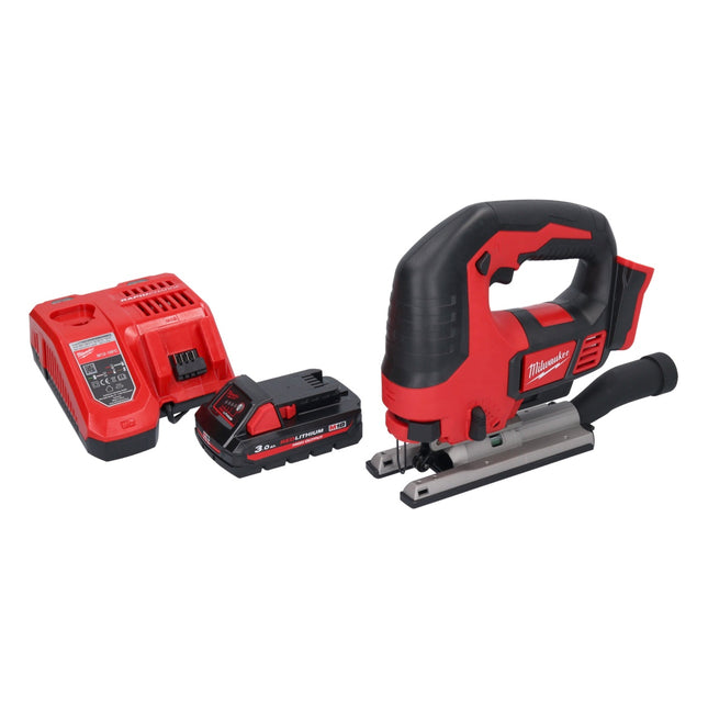 Milwaukee M18 BJS-301 Scie sauteuse sans fil 18 V + 1x batterie 3,0 Ah + chargeur