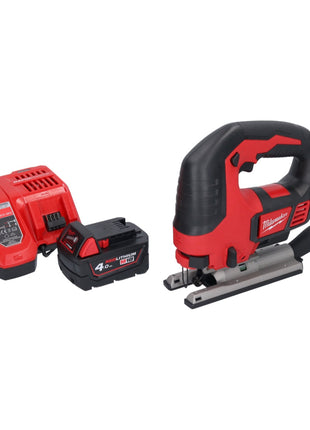 Milwaukee M18 BJS-401 Scie sauteuse sans fil 18V + 1x Batterie 4,0 Ah + Chargeur