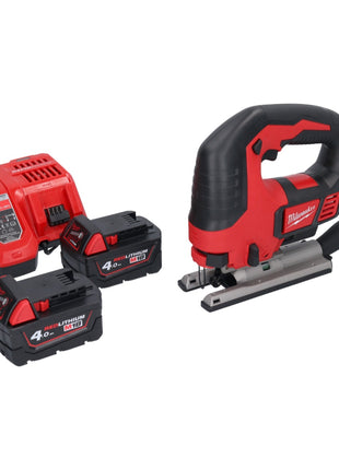 Milwaukee M18 BJS-401 Scie sauteuse sans fil 18V + 2x Batteries 4,0 Ah + Chargeur