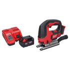 Milwaukee M18 BJS-501 Scie sauteuse sans fil 18V + 1x Batterie 5,0 Ah + Chargeur