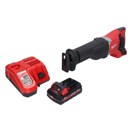 Milwaukee M18 BSX-302 Scie sabre sans fil 18V + 2x Batteries 3,0 Ah + Chargeur