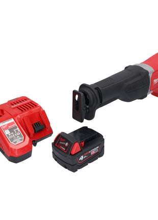 Milwaukee M18 BSX-401 Scie sabre sans fil 18V + 1x Batterie 4,0 Ah + Chargeur