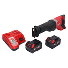 Milwaukee M18 BSX-401 Scie sabre sans fil 18V + 2x Batteries 4,0 Ah + Chargeur