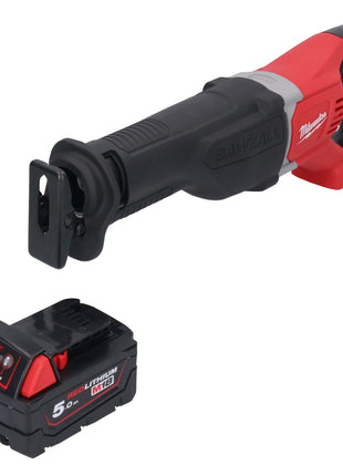 Sierra de sable Milwaukee M18 BSX-501 a batería 18 V + 1x batería 5,0 Ah - sin cargador