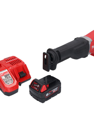 Batterie Milwaukee M18 BSX-601 Scie sabre Recipro 18 V + 1x batterie 6,0 Ah + chargeur