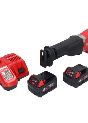 Batterie Milwaukee M18 BSX-602 Scie sabre Recipro 18 V + 2x batteries 6,0 Ah + chargeur