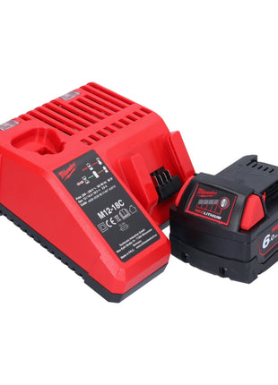 Souffleur à air chaud sur batterie Milwaukee M18 BHG-601 18 V 470 °C + 1x batterie 6,0 Ah + chargeur