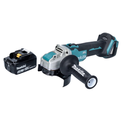 Makita DGA 521 M1X1 Akumulatorowa szlifierka kątowa 18 V 125 mm X-LOCK Bezszczotkowa + 1x akumulator 4,0 Ah - bez ładowarki