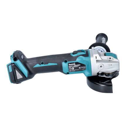 Makita DGA 521 RM1X1 Meuleuse d'angle sans fil 18 V 125 mm X-LOCK Brushless + 1x batterie 4,0 Ah + chargeur
