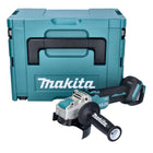 Makita DGA521ZX1J Meuleuse d'angle sans fil 125 mm 18V - X-LOCK Brushless + Coffret Makpac - sans batterie, sans chargeur