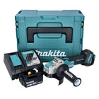 Makita DGA521RG1X1J Meuleuse d'angle sans fil 125 mm 18V - X-LOCK Brushless + 1x Batterie 6,0 Ah + Chargeur + Coffret Makpac