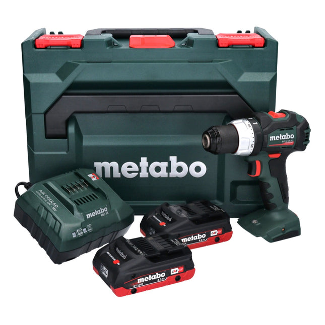 Metabo BS 18 LT BL Perceuse-visseuse sans fil 18 V 75 Nm Brushless ( 602325800 ) + 2x batterie 4,0 Ah + chargeur + metaBOX