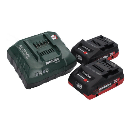 Metabo BS 18 LT BL Perceuse-visseuse sans fil 18 V 75 Nm Brushless ( 602325800 ) + 2x batterie 4,0 Ah + chargeur + metaBOX