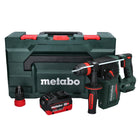 Metabo KH 18 LTX BL 24 Q Marteau perforateur burineur sans fil 18 V 2,2 J + 1x Batterie 8,0 Ah + metaBOX - ohne Ladegert