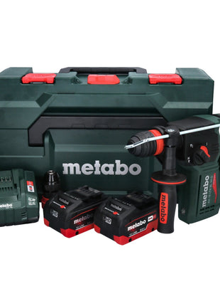 Metabo KH 18 LTX BL 24 Q Marteau perforateur burineur sans fil 18 V 2,2 J + 2x Batterie 8,0 Ah + Ladegert + metaBOX