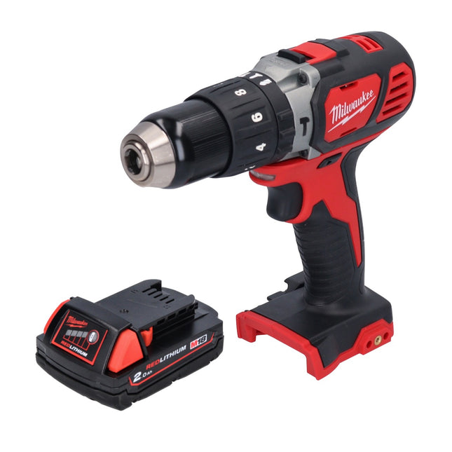 Milwaukee M18 BPD Perceuse-visseuse à percussion sans fil 18 V 60 Nm + 1x Batterie 2,0 Ah - sans chargeur