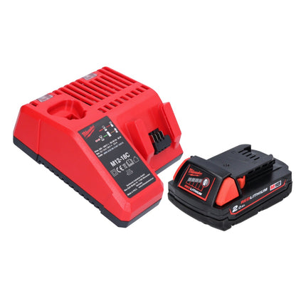 Milwaukee M18 BPD Perceuse-visseuse à percussion sans fil 18 V 60 Nm + 1x Batterie 2,0 Ah + Chargeur