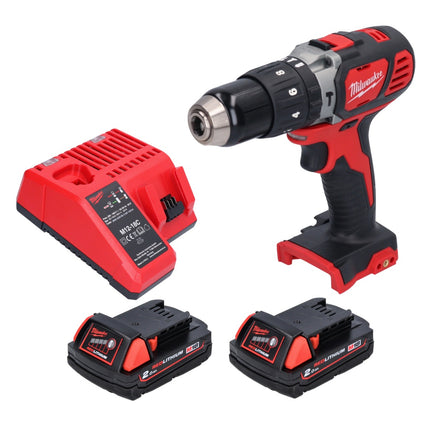 Perceuse à percussion sans fil Milwaukee M18 BPD 18 V 60 Nm + 2x batteries 2,0 Ah + chargeur