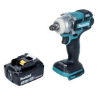 Makita DTW 285 T1 Llave de impacto a batería 18 V 280 Nm 1/2